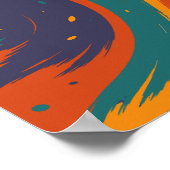 Kleurstromen – een stroom van energie en vreugde poster (Hoek)