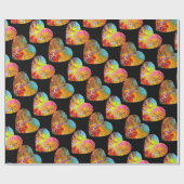 KLEURSTROMEN, STROOMSTROMEN IN HARTFantasy Cadeaupapier (Vlak)