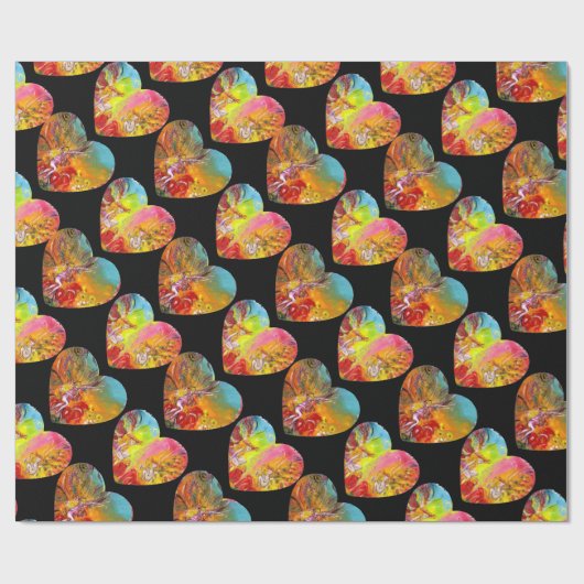 KLEURSTROMEN, STROOMSTROMEN IN HARTFantasy Cadeaupapier (Vlak)