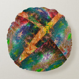 Kleurstrook van gekleurde lagen met roestvast verb rond kussen