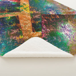 Kleurstrook van gekleurde lagen met roestvast verb sherpa deken