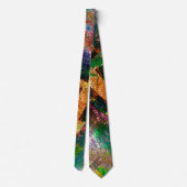 Kleurstrook van gekleurde lagen met roestvast verb stropdas (Achterkant)