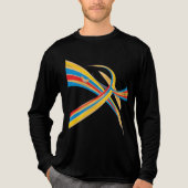 Kleurstroom Energie – Desert Fox Design Tri-Blend Shirt (Voorkant volledig)