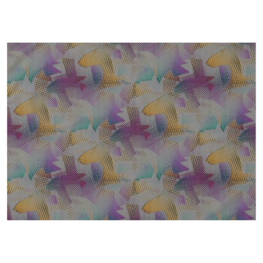 Kleurstructuur met vlekken, kleine geometrische vo tafelkleed (Voorkant (Horizontaal))