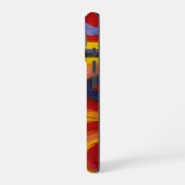 Kleurstudie van Vierkanten Cirkels door Kandinsky iPhone 16 Hoesje (Linkerkant)