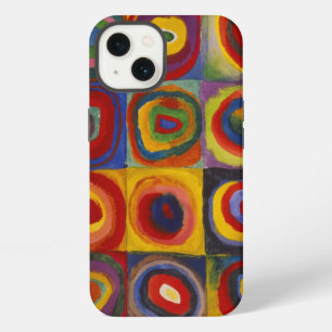 Kleurstudie van Vierkanten Cirkels door Kandinsky iPhone 13 Hoesje
