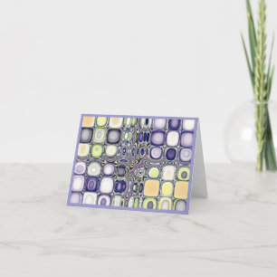 Kleurstudies.. Silverset Blue Agate Note Card Kaart