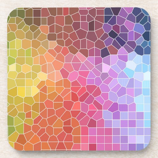 Kleurstukken Drankjes Onderzetter (Voorkant)