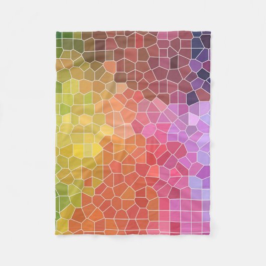 Kleurstukken Fleece Deken (Voorkant)