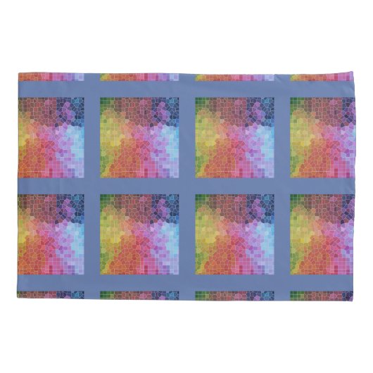 Kleurstukken omkeerbaar kussensloop (Achterkant)