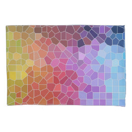 Kleurstukken omkeerbaar kussensloop