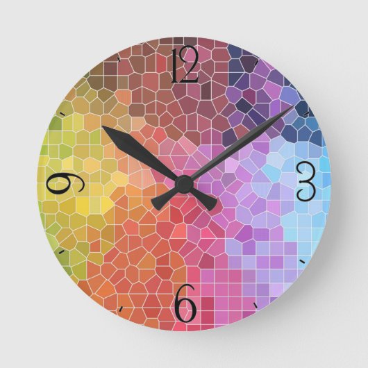 Kleurstukken Ronde Klok (Voorkant)