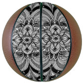 Kleursymfonie Mandala – Krachtige Psychedelische B Basketbal (Verticaal)