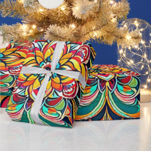 Kleursymfonie Mandala – Krachtige Psychedelische B Cadeaupapier