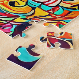 Kleursymfonie Mandala – Krachtige Psychedelische B Legpuzzel