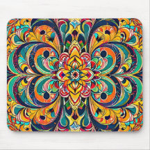 Kleursymfonie Mandala – Krachtige Psychedelische B