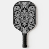 Kleursymfonie Mandala – Krachtige Psychedelische B Pickleball Paddle (Voorkant)