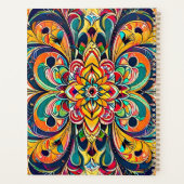Kleursymfonie Mandala – Krachtige Psychedelische B Planner (Achterkant)