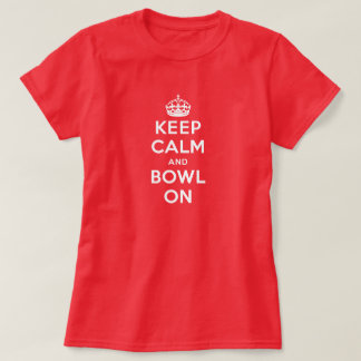 Kleurt T-shirt (dames en heren), "Houd kalm en Bow