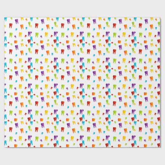 Kleurtanden Cadeaupapier (Vlak)