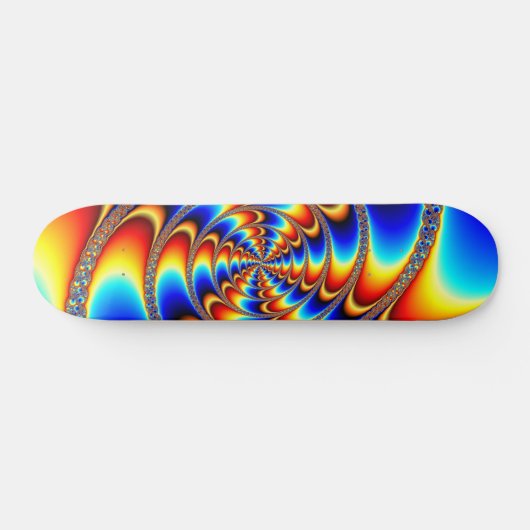 Kleurteken - Fractal Persoonlijk Skateboard (Horizontaal)