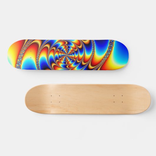 Kleurteken - Fractal Persoonlijk Skateboard (Horizontaal)