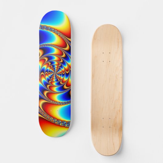 Kleurteken - Fractal Persoonlijk Skateboard (Voorkant)