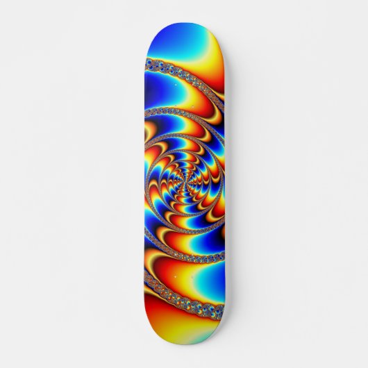 Kleurteken - Fractal Persoonlijk Skateboard (Voorkant)
