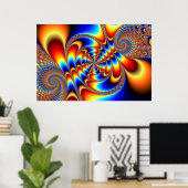 Kleurteken - Fractal Poster (Thuiskantoor)
