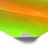 Kleurtekening, fractaal abstract poster (Hoek)