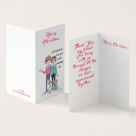 Kleurtekening van 2 naaste vrienden en hun honden kaart