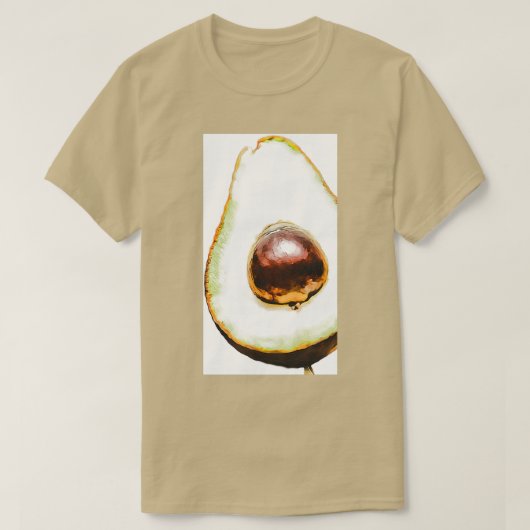 Kleurtekening van Avocado T-shirt (Design voorkant)