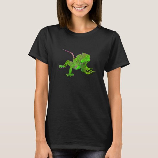 Kleurtekening van de iguana Premium T-shirt (Voorkant)