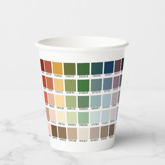 Kleurtest Papieren Bekers (Voorkant)