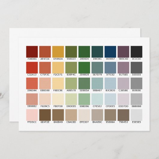 Kleurtest uitnodiging (Voorkant / Achterkant)