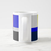 Kleurtest voor tv-bars grote koffiekop (Achterkant)