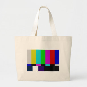 Kleurtest voor tv-bars grote tote bag