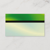 Kleurtex-strengen - groene golven visitekaartje (Achterkant)