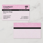 Kleurtex-strengen - willekeurige spots - roze visitekaartje (Voorkant / Achterkant)