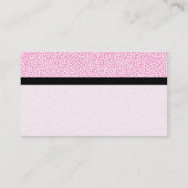 Kleurtex-strengen - willekeurige spots - roze visitekaartje (Achterkant)