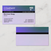 Kleurtex-strengen - zachte verlopen visitekaartje (Voorkant / Achterkant)