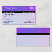 Kleurtex-strengen - zachte verlopen visitekaartje (Voorkant / Achterkant)