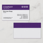 Kleurtexturele koptekst - Deep Violet Fabric Visitekaartje (Voorkant / Achterkant)