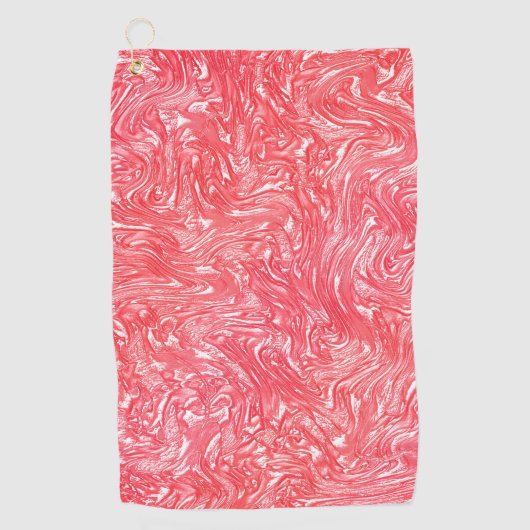 Kleurtextuur "pearly aardbery crème" golfhanddoek (Voorkant)