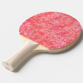 Kleurtextuur "pearly aardbery crème" tafeltennisbatje (Voorkant Gekanteld)