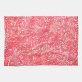 Kleurtextuur "pearly aardbery crème" theedoek (Horizontaal)