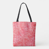 Kleurtextuur "pearly aardbery crème" tote bag (Achterkant)