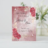 Kleurthema bordeauxrood in donkerrood kaart (Staand voorkant)