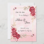 Kleurthema bordeauxrood kaart (Voorkant)