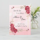 Kleurthema bordeauxrood kaart (Staand voorkant)